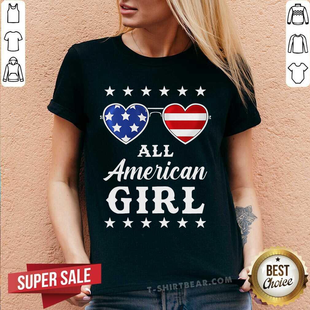 All American Girl Heart Glass Shirt