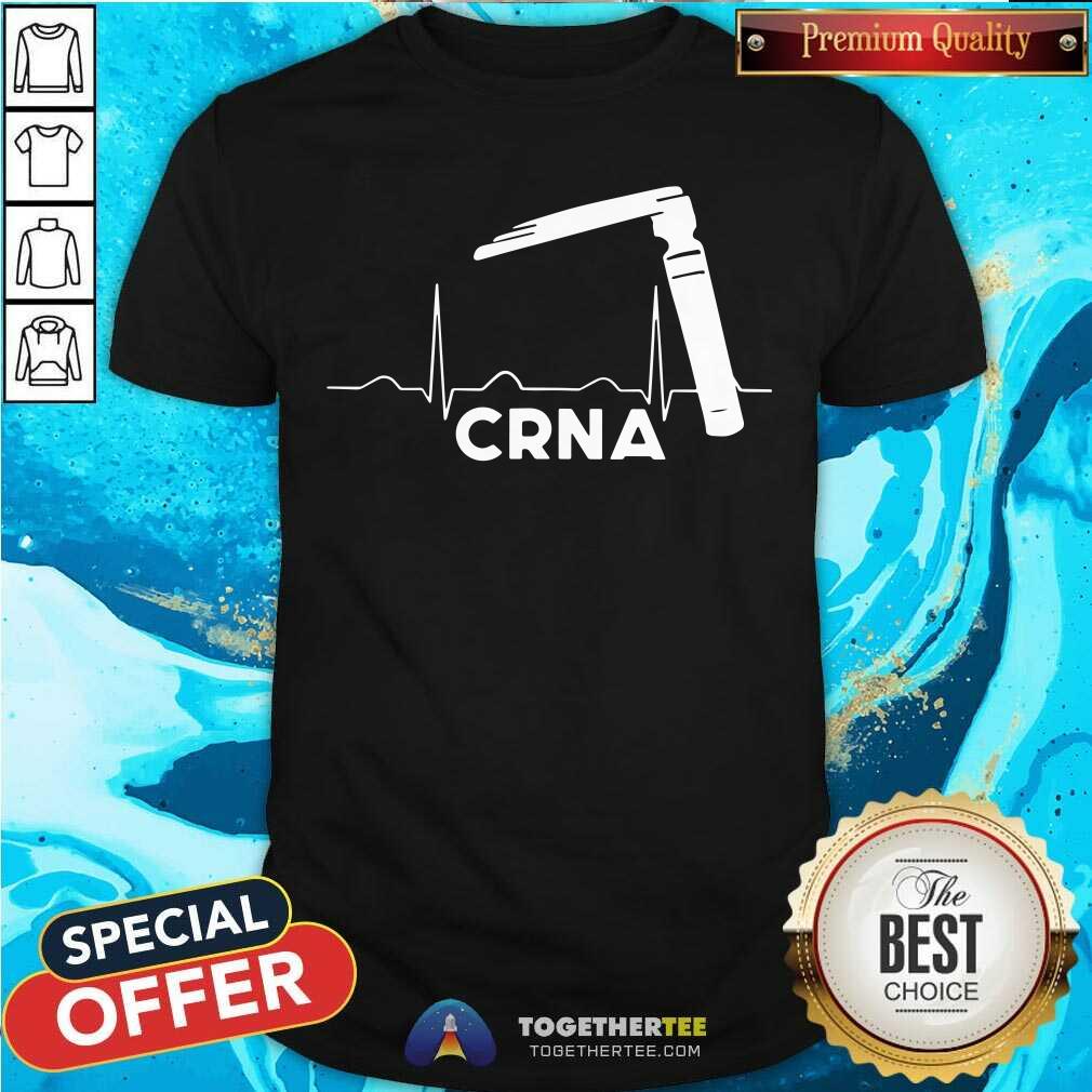 Anesthesia Miller Laryngoscope CRNA EKG Tracing Shirt