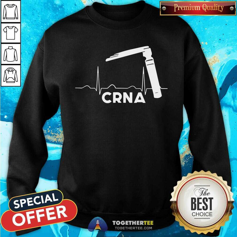 Anesthesia Miller Laryngoscope CRNA EKG Tracing Shirt