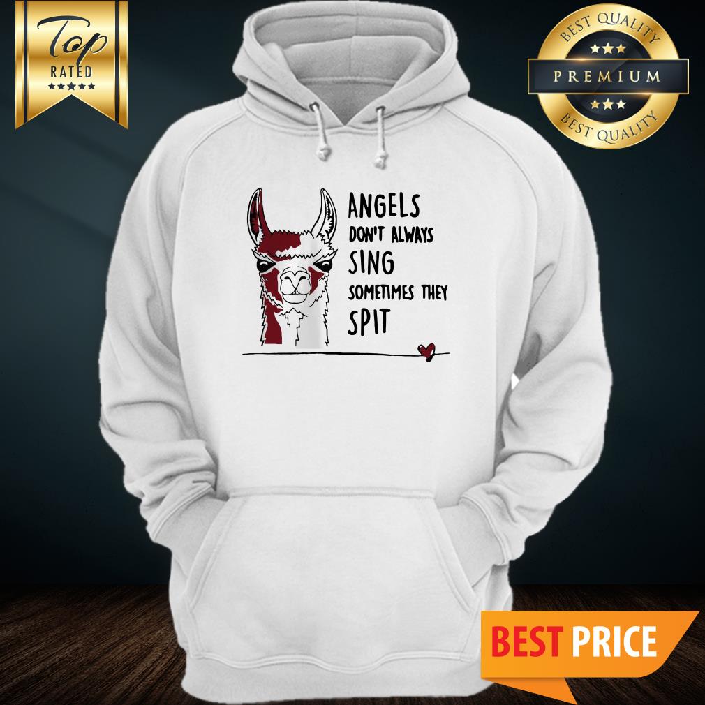 Angels Don’t Sing Sometimes They Spit Llama Heart Shirt