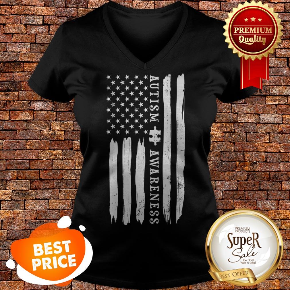 Autism Awarenesss Autism Flag Puzzle Piece Gift Shirt