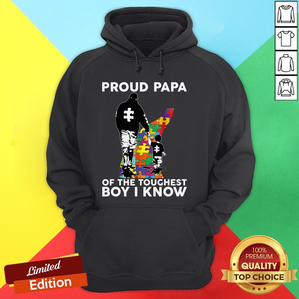 Autism Proud Dad Of The Toughest Boy I Know Shirt