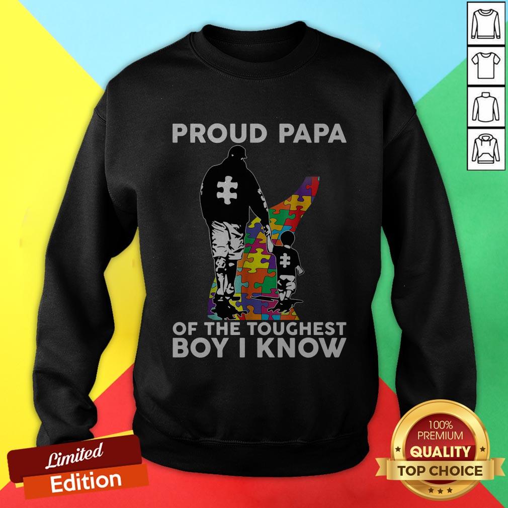 Autism Proud Dad Of The Toughest Boy I Know Shirt