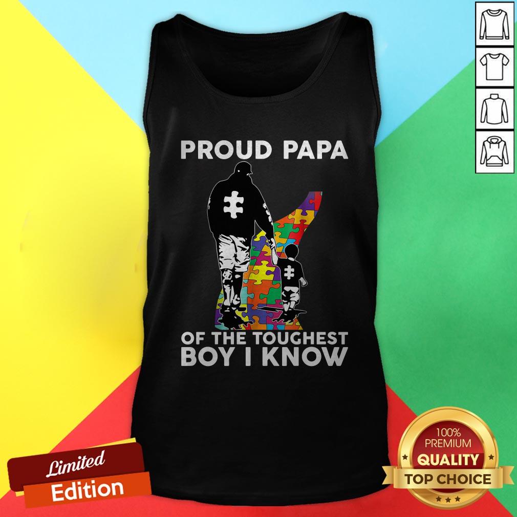 Autism Proud Dad Of The Toughest Boy I Know Shirt