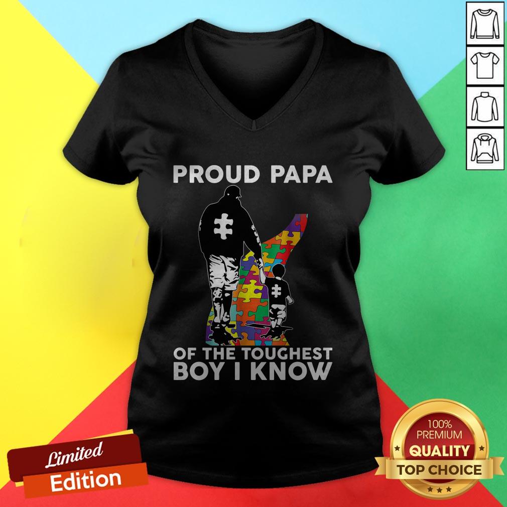 Autism Proud Dad Of The Toughest Boy I Know Shirt