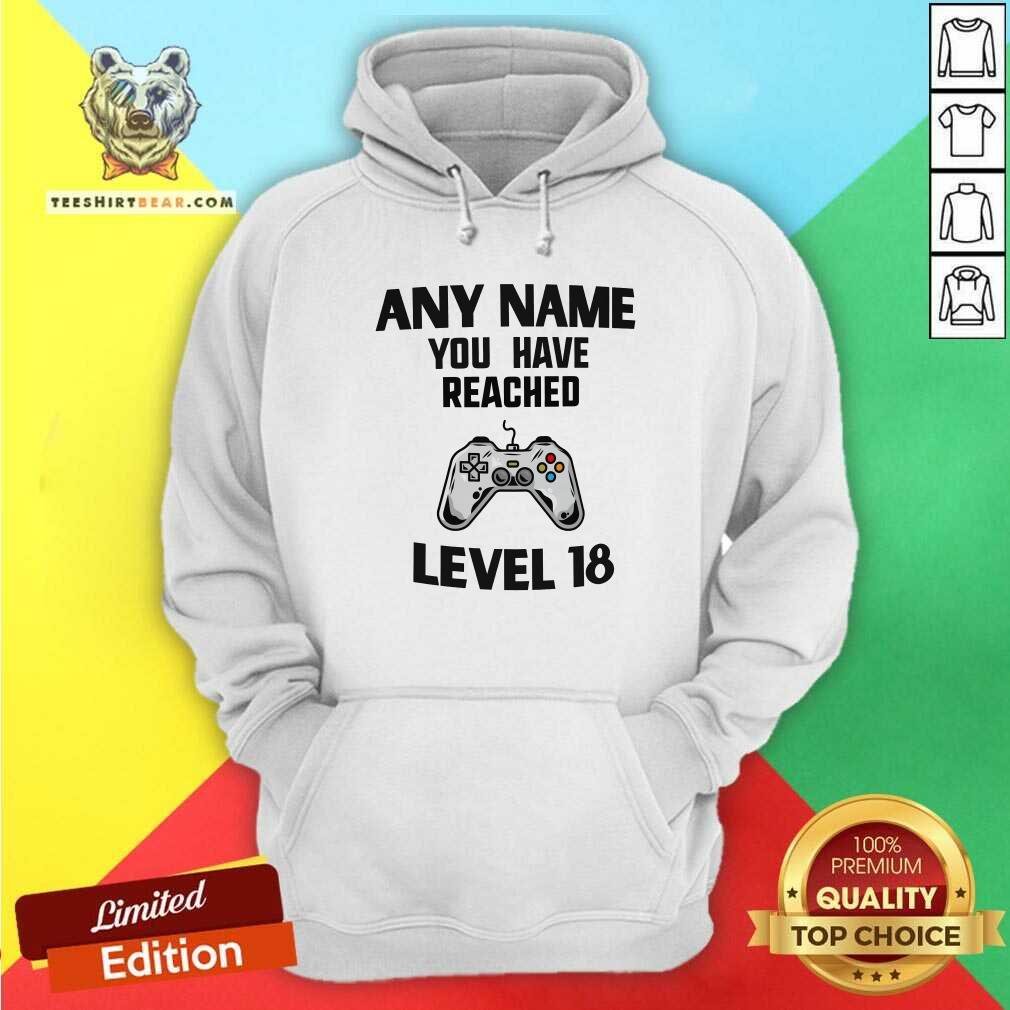 Awesome Any Name You Have Reached Level 18 Gaming Shirt