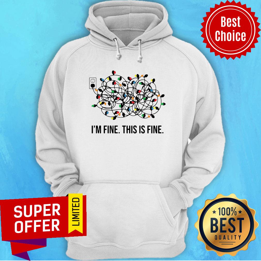 Awesome Christmas Light I'M Fine This Is Fine Shirt