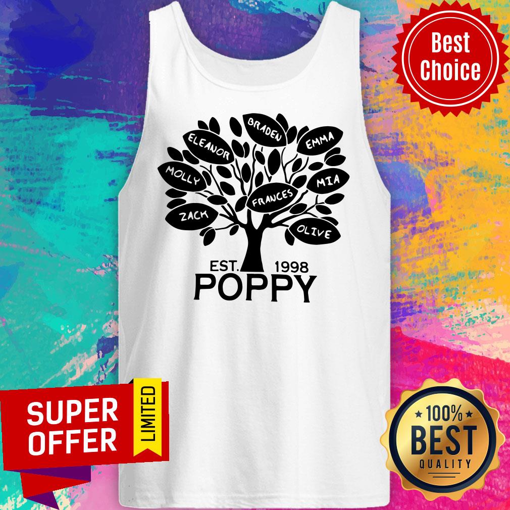 Awesome Coolspod Personalized EST 1998 Poppy Tree Shirt
