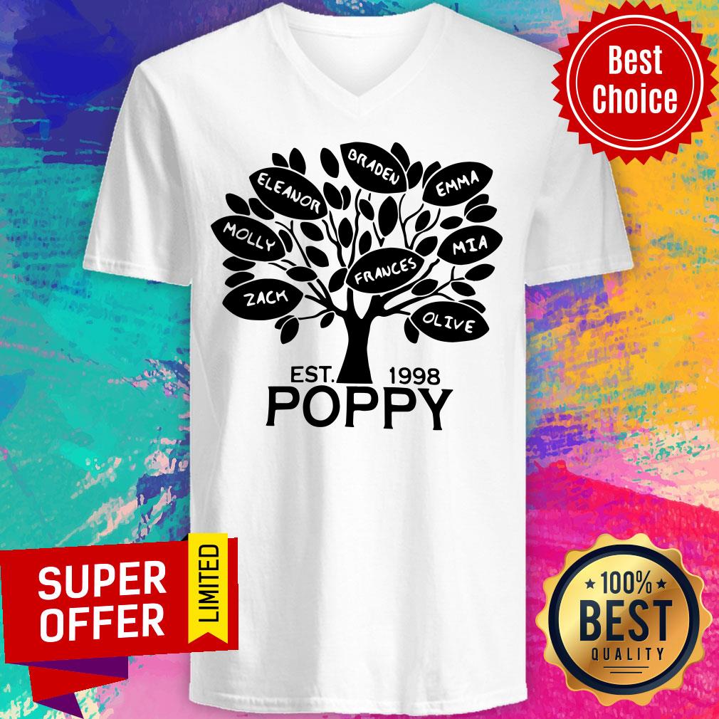Awesome Coolspod Personalized EST 1998 Poppy Tree Shirt