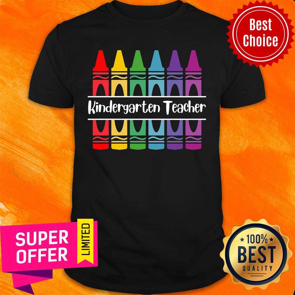 Awesome Crayons Kindergarten Teacher Shirt