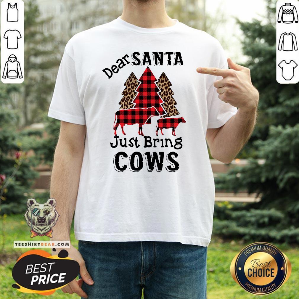 Awesome Dear Santa Just Bring Cows Shirt