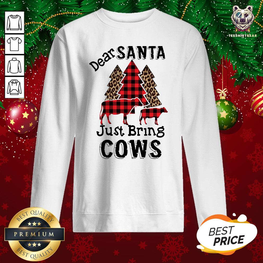 Awesome Dear Santa Just Bring Cows Shirt