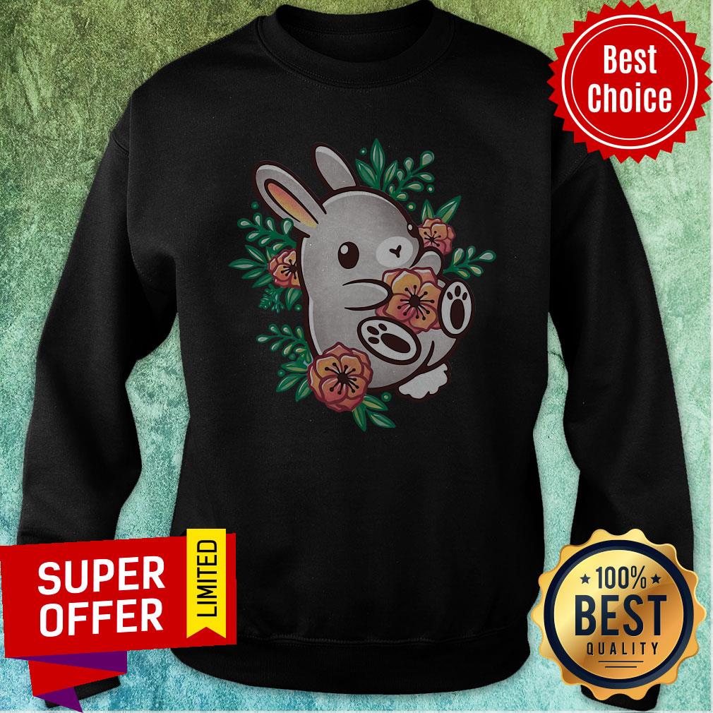 Awesome Floral Cute Bunny Shirt