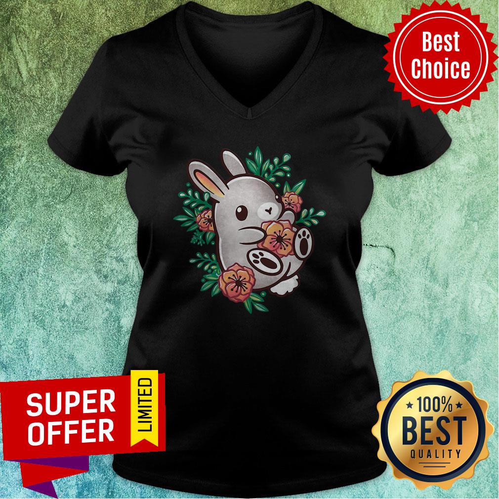 Awesome Floral Cute Bunny Shirt