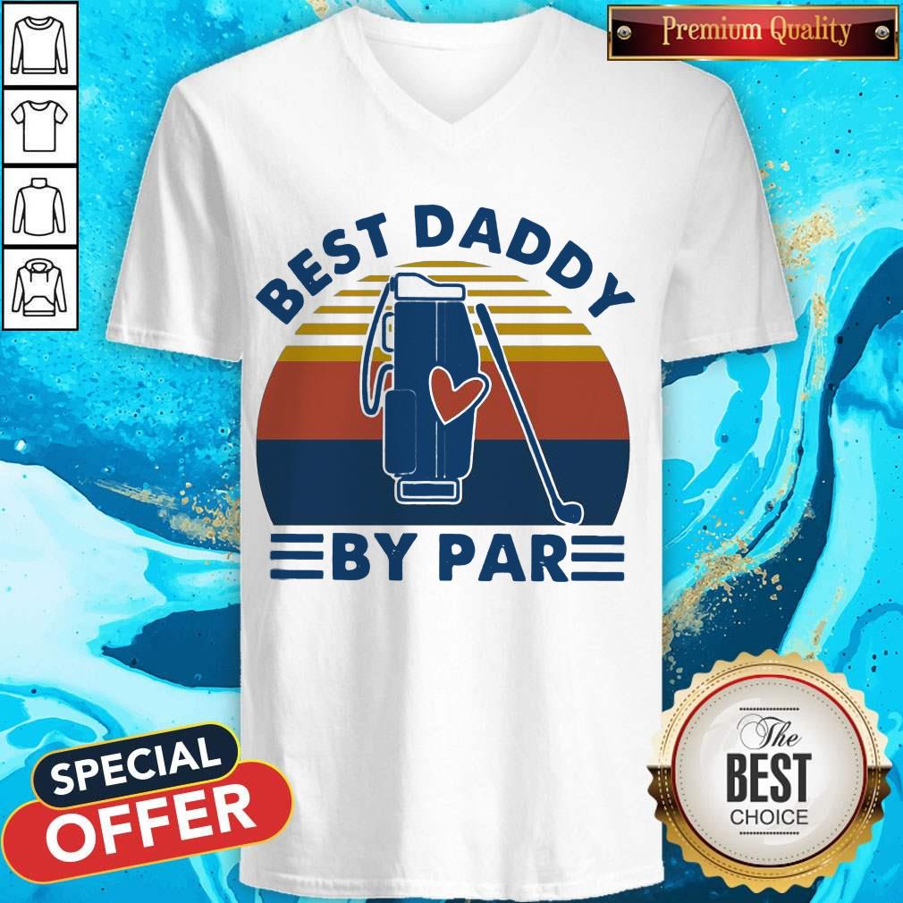 Awesome Golf Best Daddy By Par Vintage Retro Shirt
