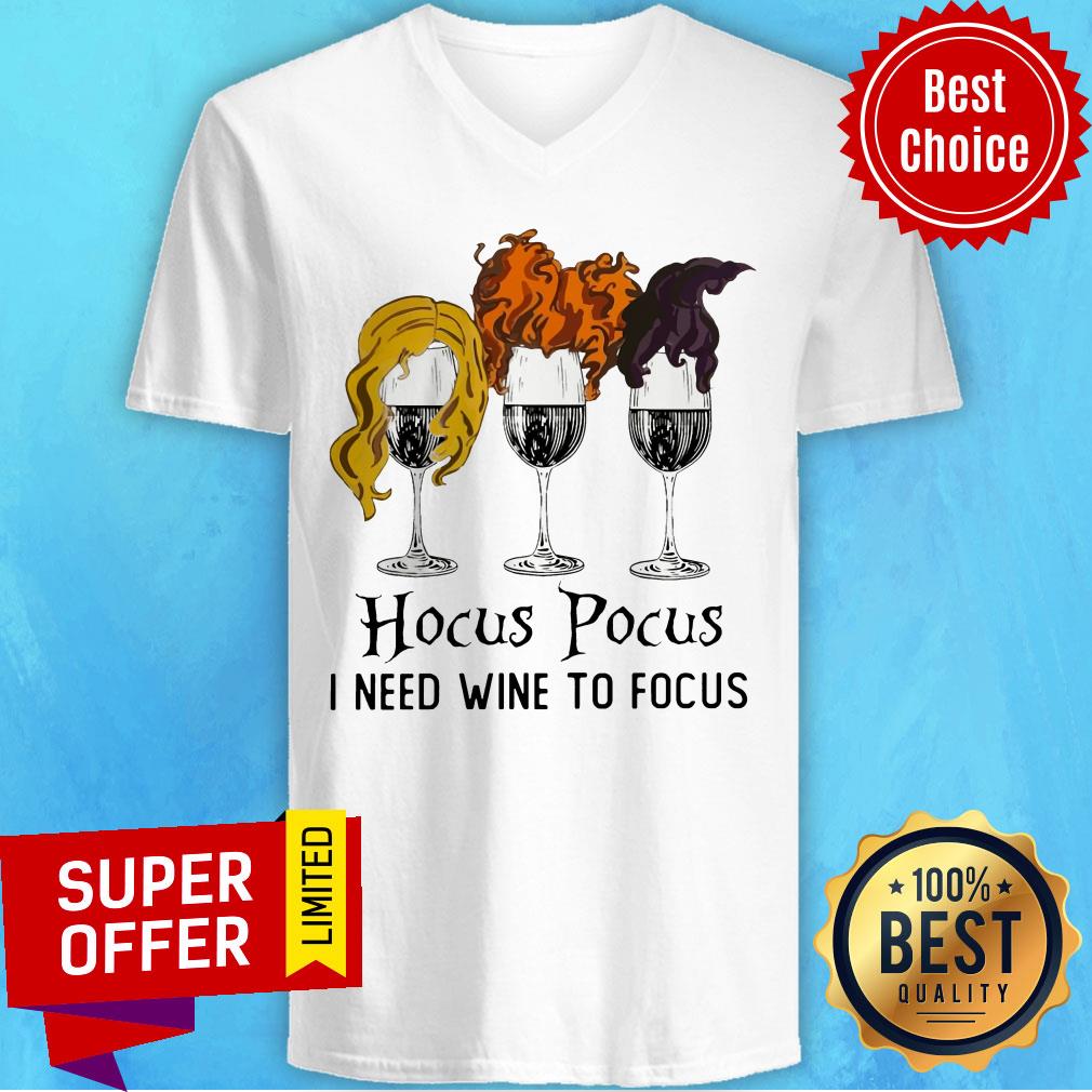 Awesome Hocus Pocus I Need Wine To Focus Shirt