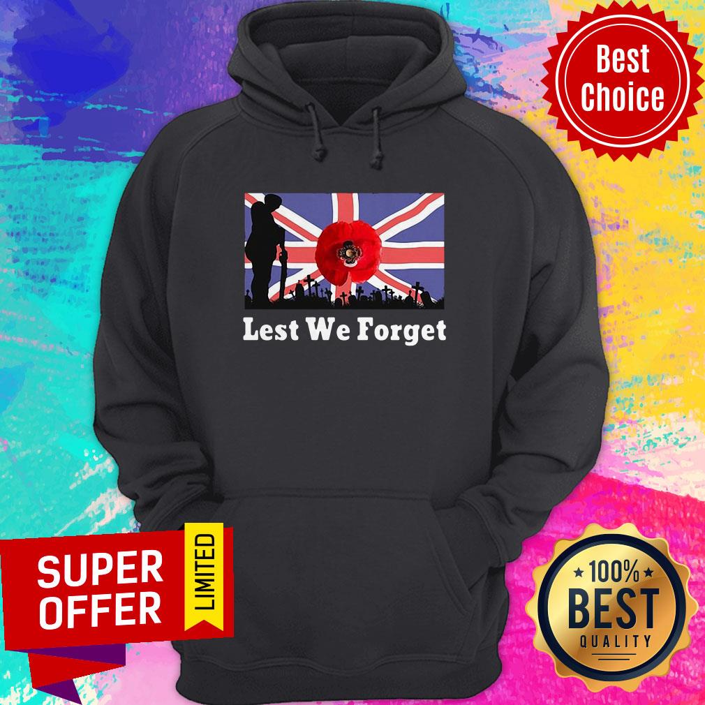 Awesome Lest We Forget Remembrance Day UK Shirt