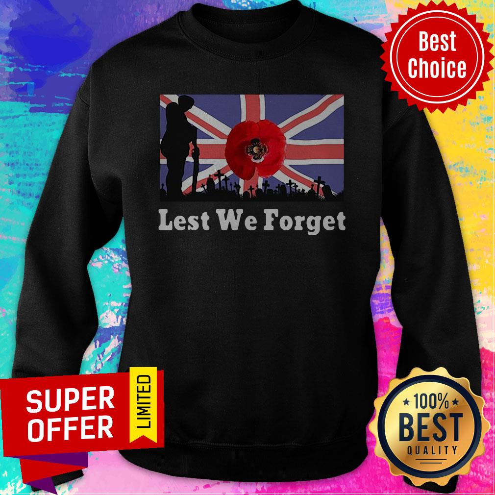 Awesome Lest We Forget Remembrance Day UK Shirt