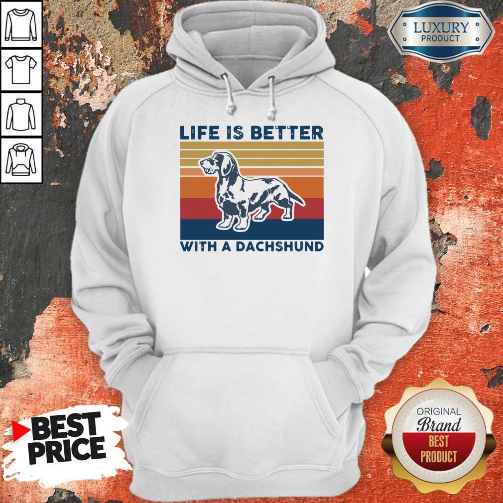 Awesome Life Is Better With A Dachshund Vintage Shirt