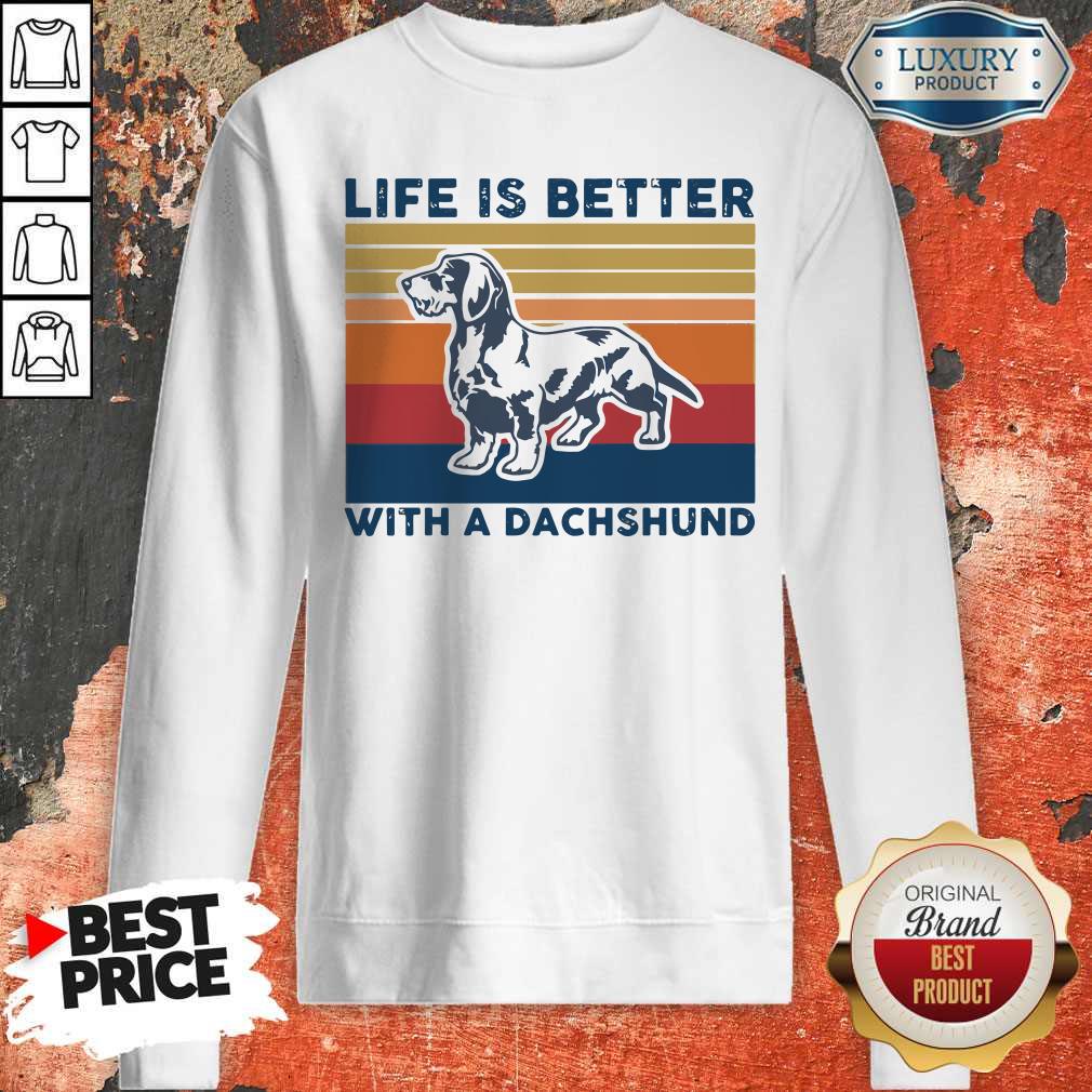 Awesome Life Is Better With A Dachshund Vintage Shirt