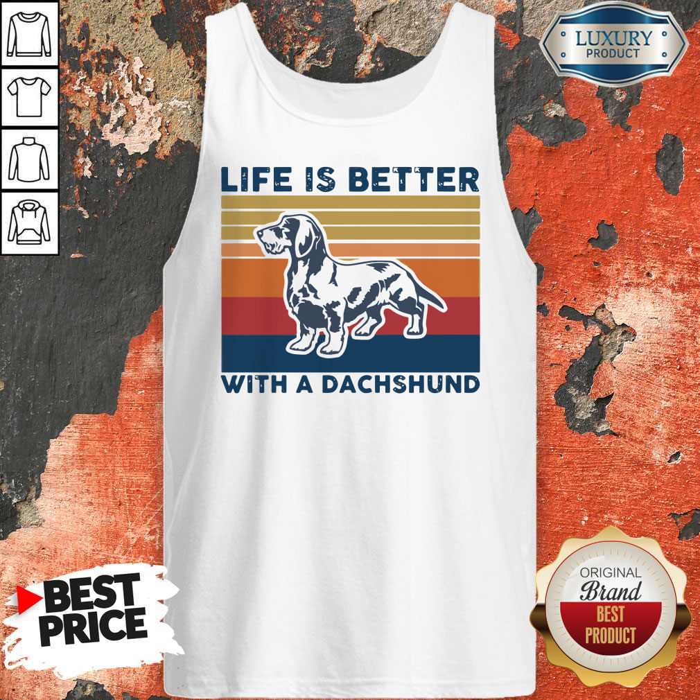 Awesome Life Is Better With A Dachshund Vintage Shirt