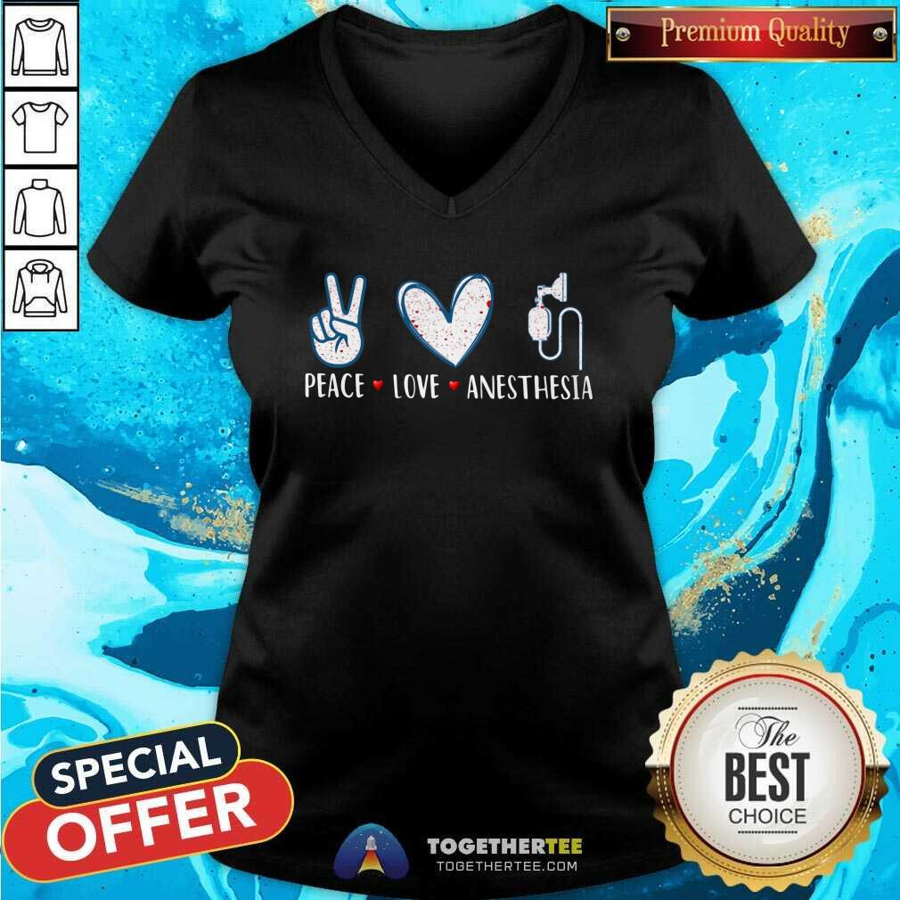 Awesome Peace Love Anesthesia Shirt