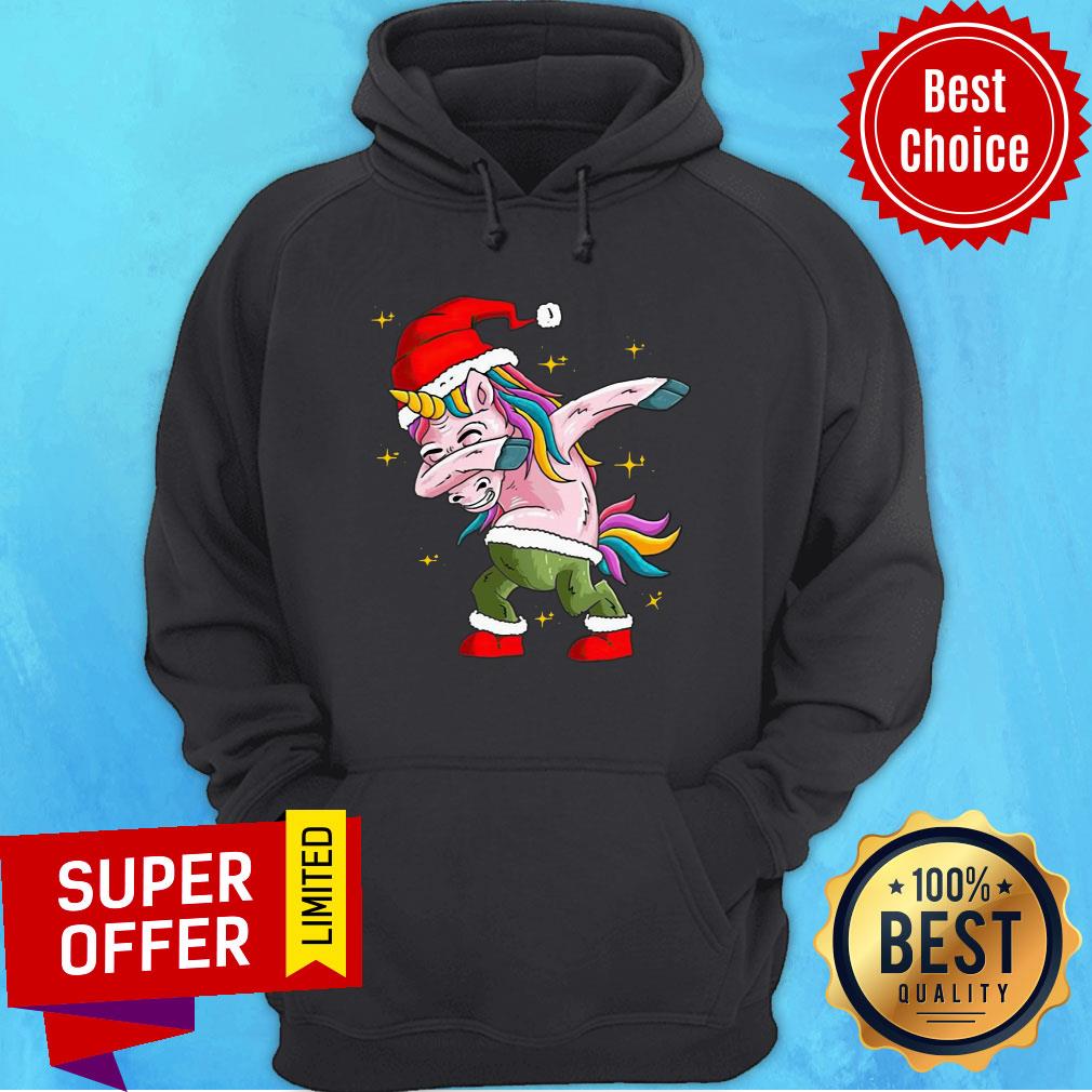Awesome Santa Unicorn Dabbing Christmas Shirt