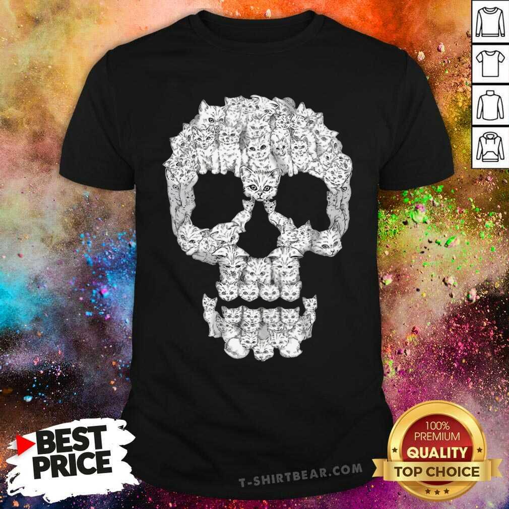 Awesome Skull Cat Beautiful Shirt