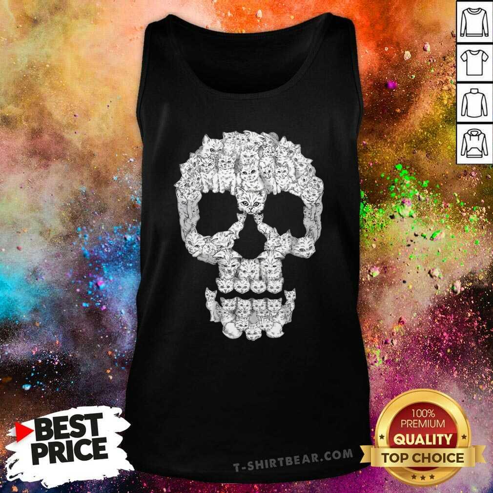 Awesome Skull Cat Beautiful Shirt