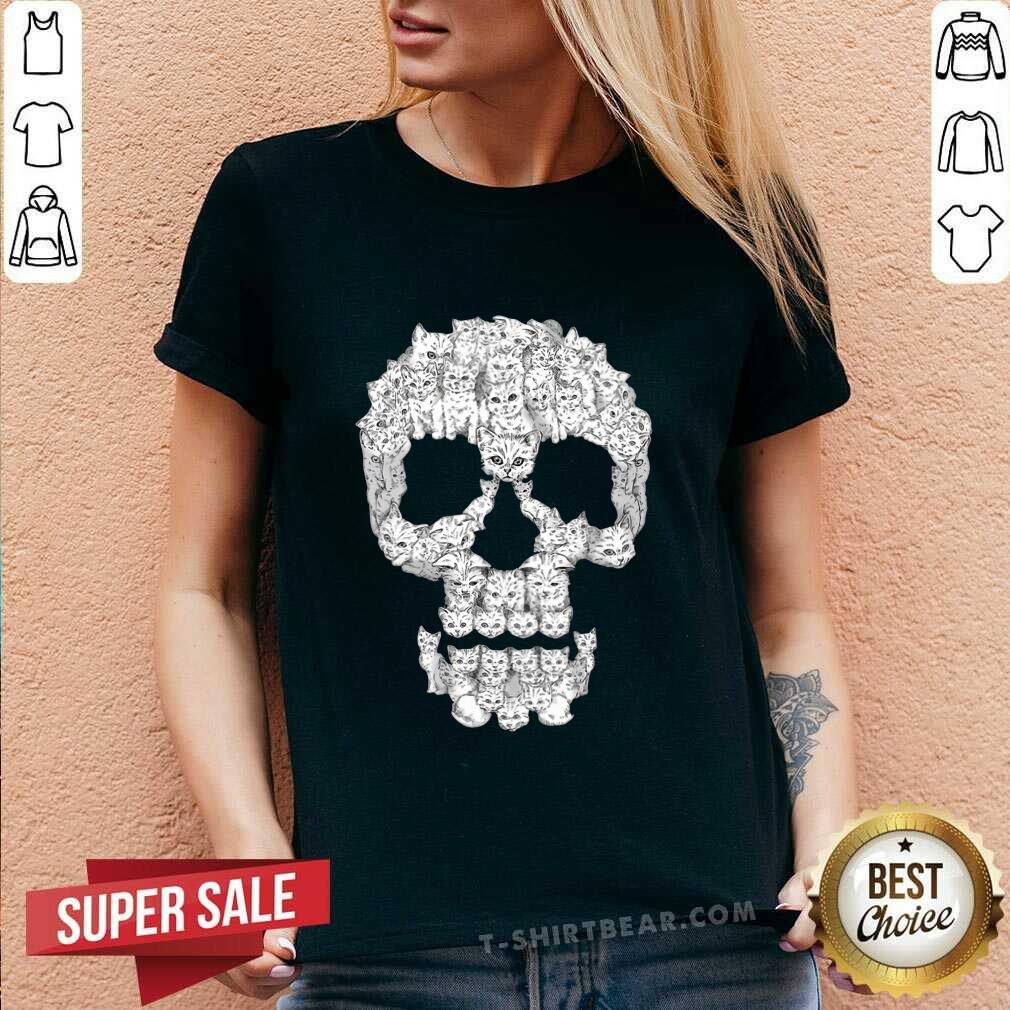 Awesome Skull Cat Beautiful Shirt