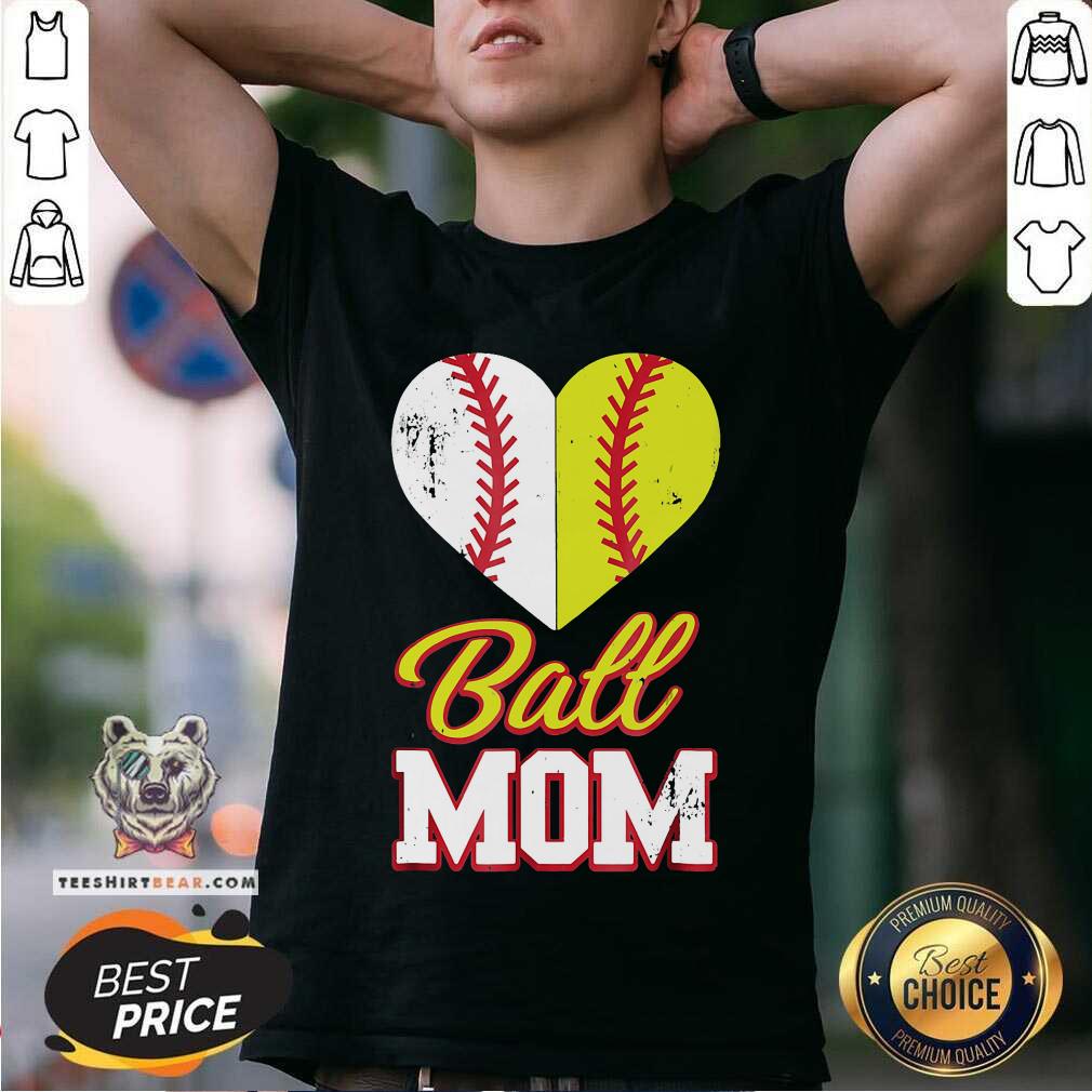Awesome Softball Baseball Ball Mom Shirt