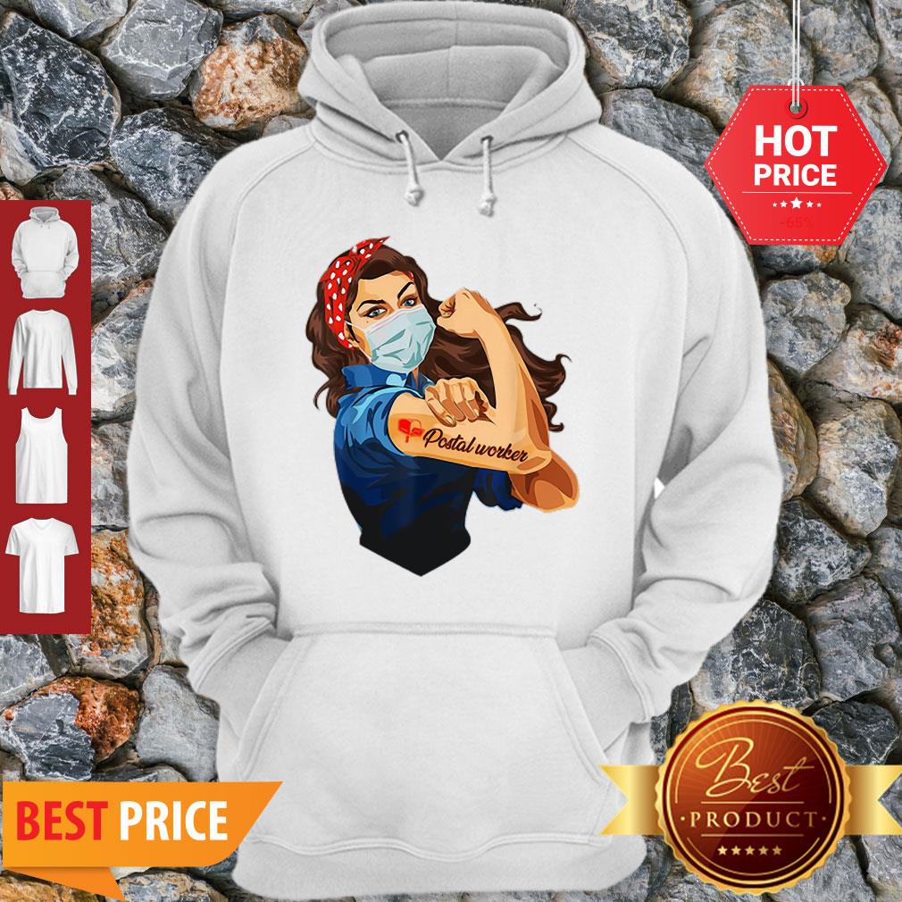 Awesome Strong Woman Postal Worker Coronavirus Shirt