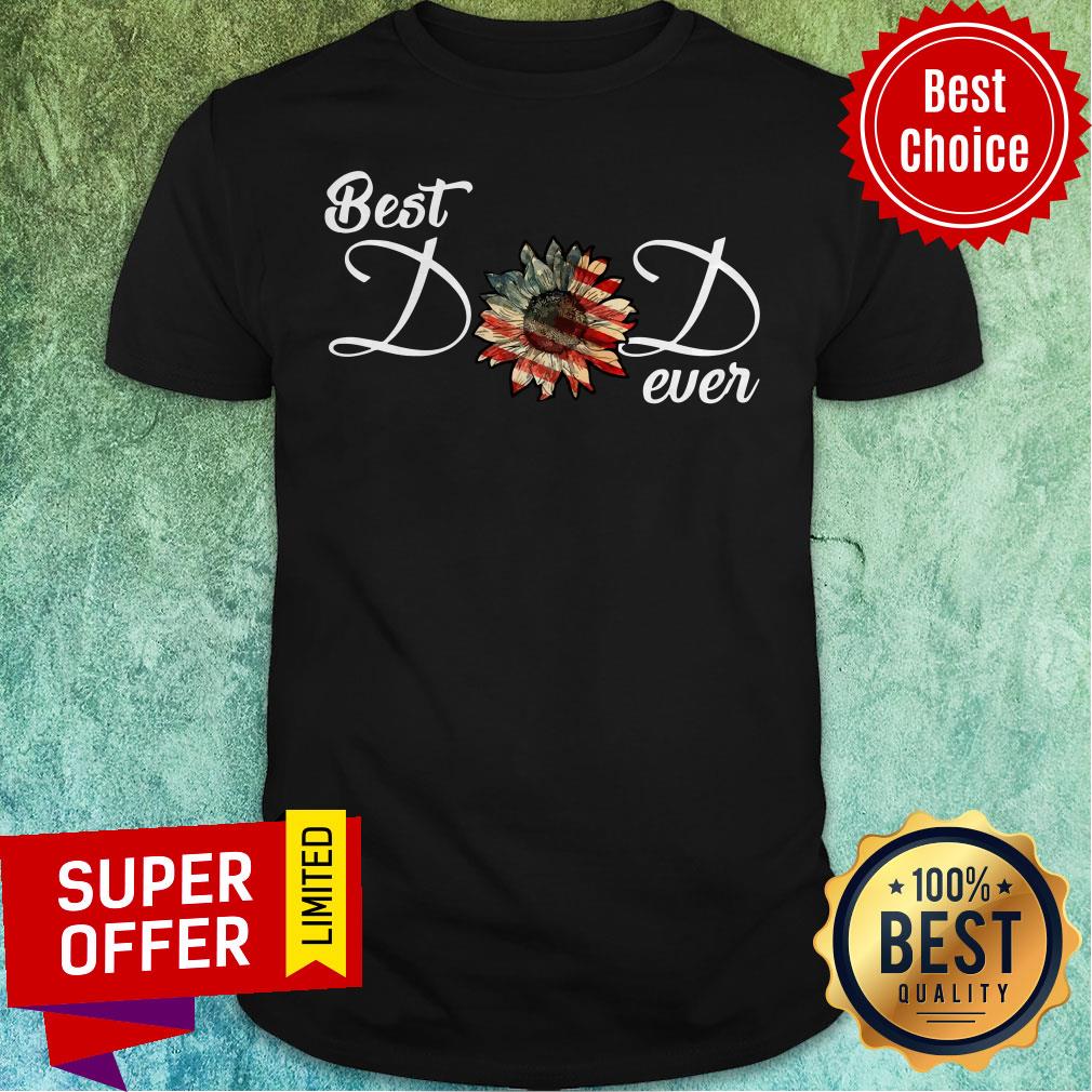 Awesome Sunflower Best Dad Ever Shirt