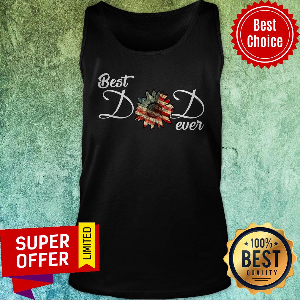 Awesome Sunflower Best Dad Ever Shirt