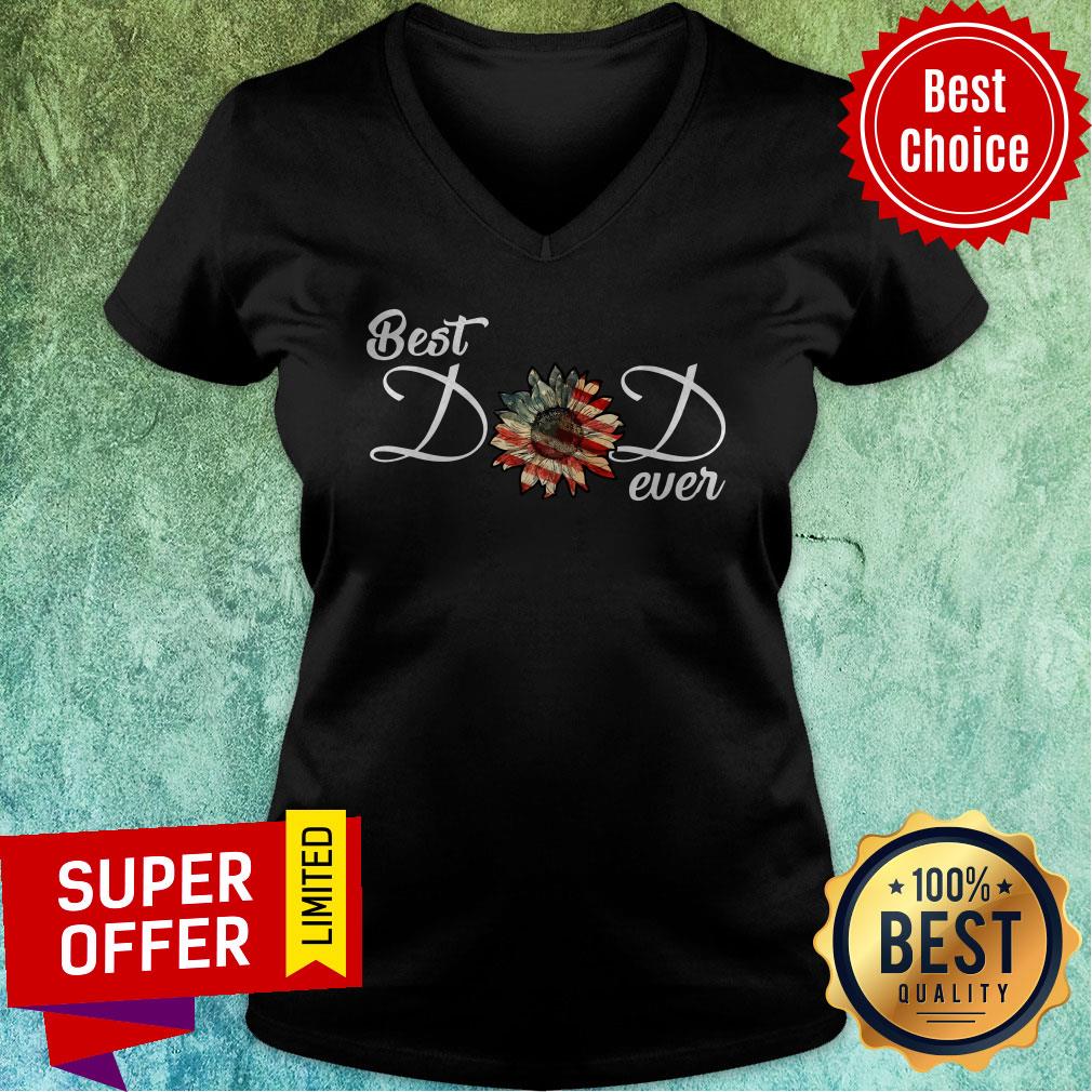 Awesome Sunflower Best Dad Ever Shirt