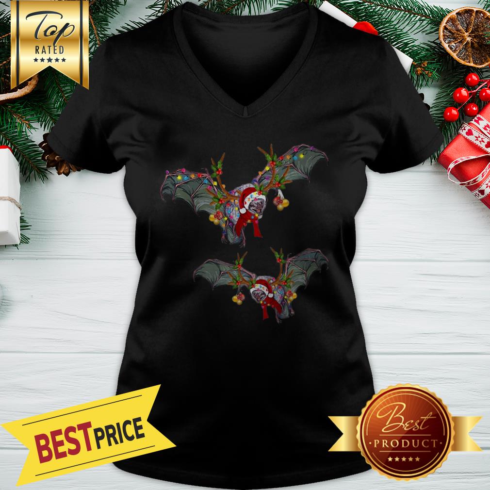 Bat Reindeer Light Christmas Shirt