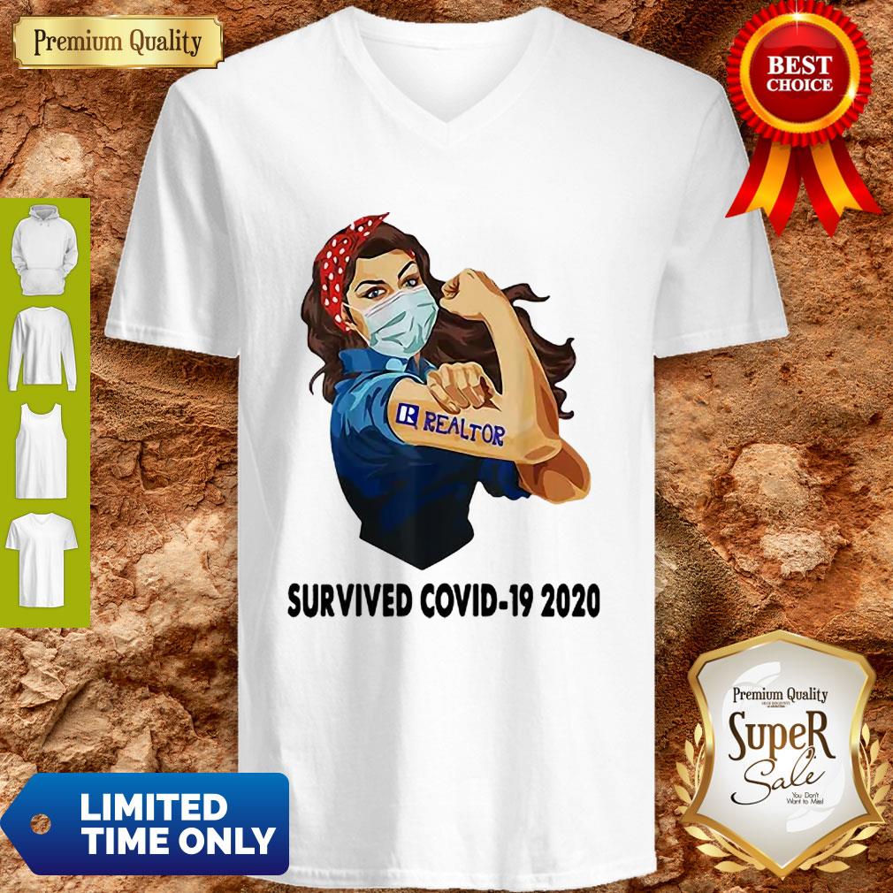 Beautiful Strong Woman Tattoos Realtor Survived COVID-19 2020 Shirt