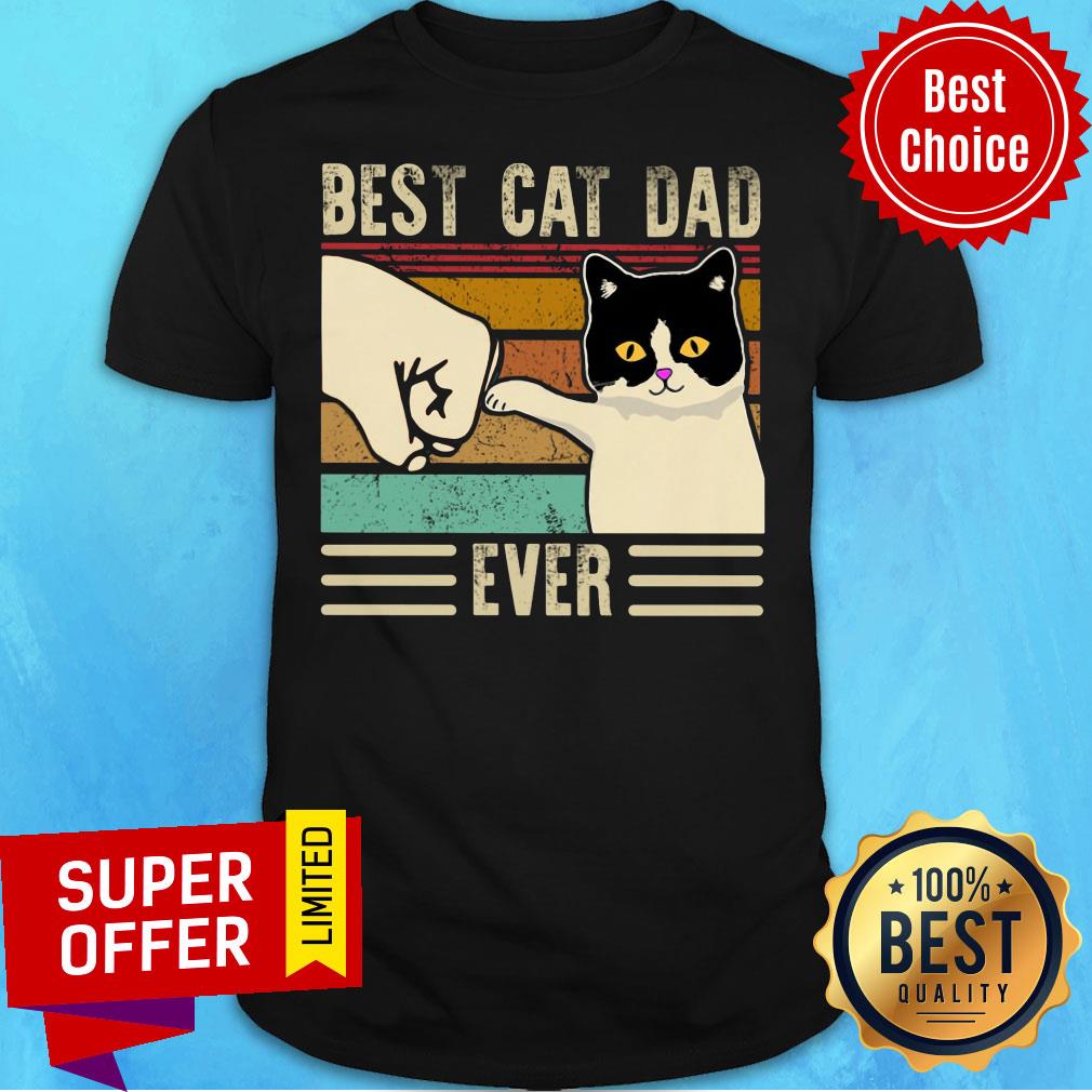 Best Cat Dad Ever Vintage Shirt