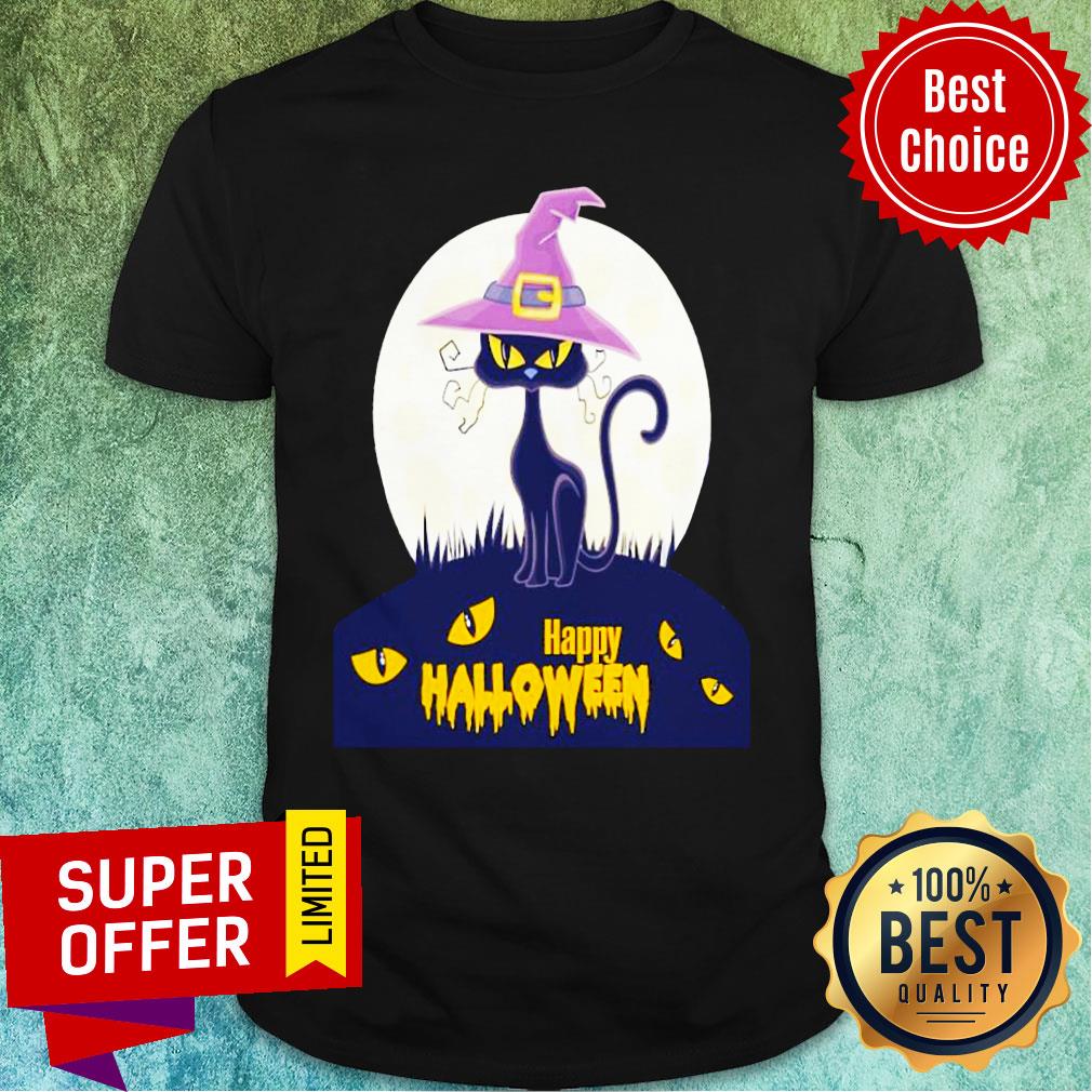 Black Cat Moana Happy Halloween Shirt