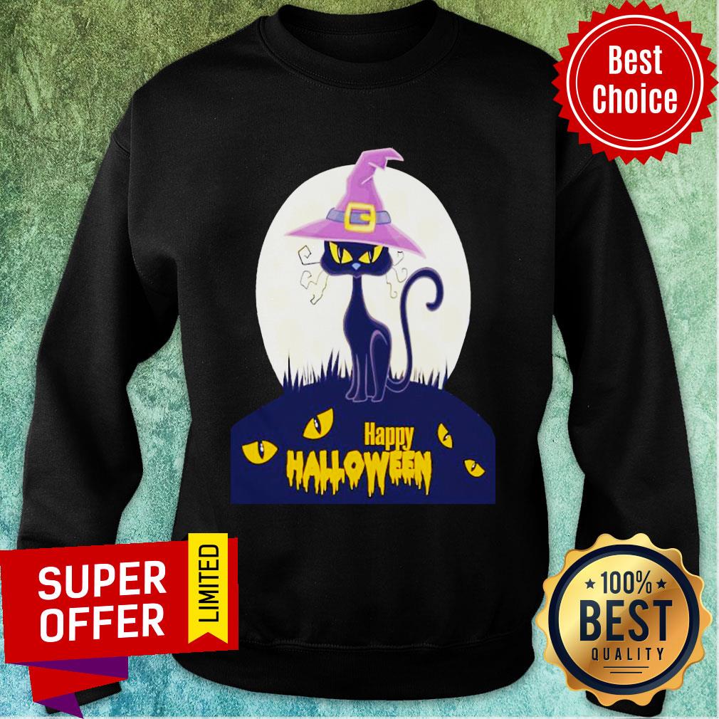 Black Cat Moana Happy Halloween Shirt