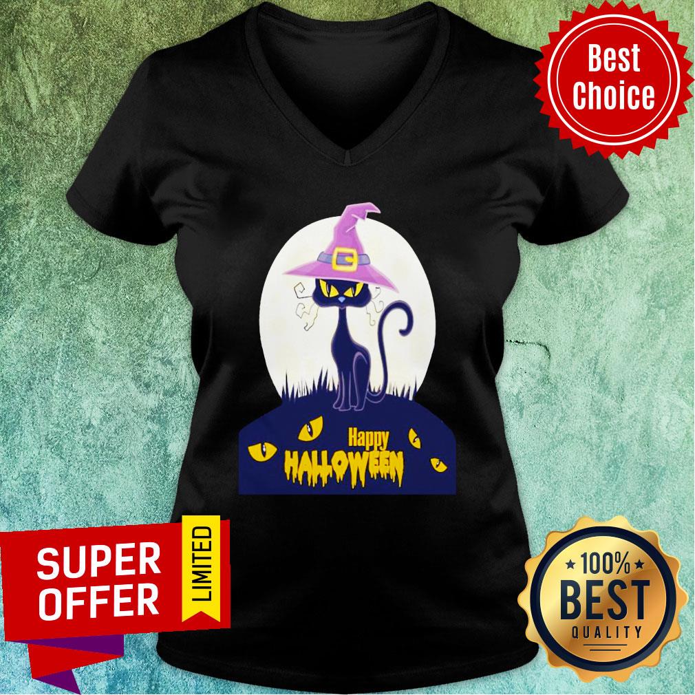 Black Cat Moana Happy Halloween Shirt