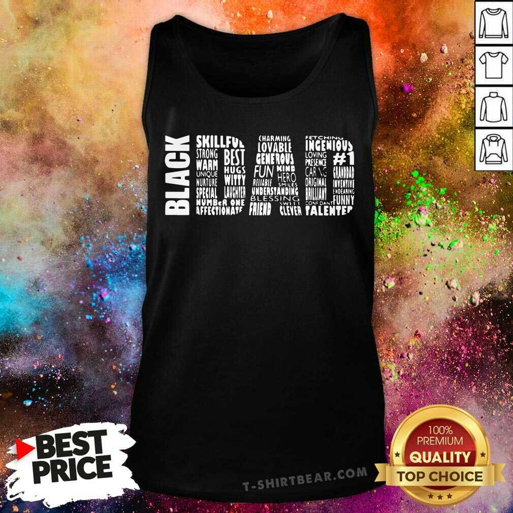 Black Dad Strong Warm Hug Witty Shirt