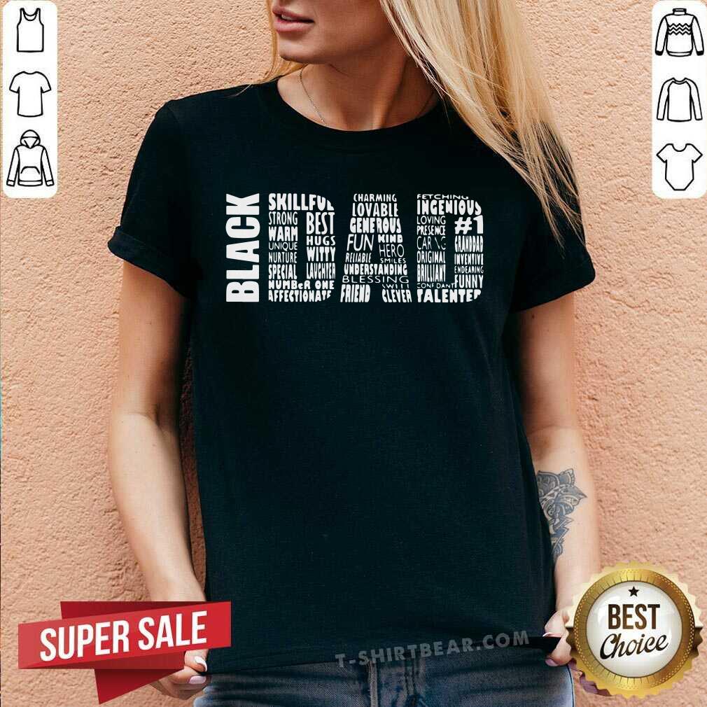 Black Dad Strong Warm Hug Witty Shirt