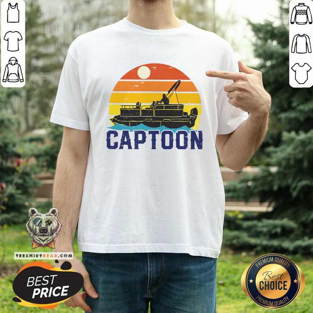 Boating Captoon Pontoon Tritoon Captain Pontoon Boat Shirt