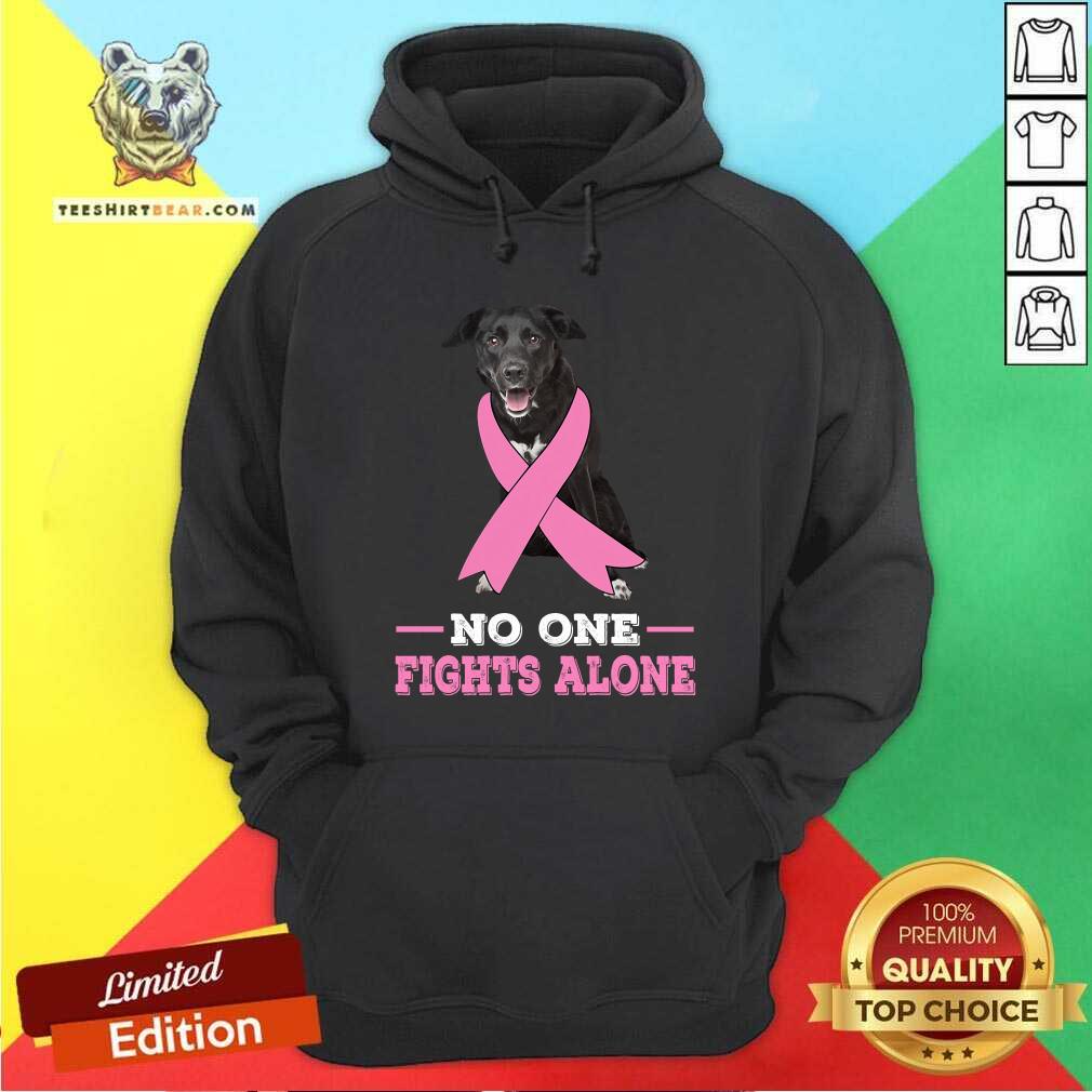Borador No One Fights Alone Breast Cancer Awareness Shirt