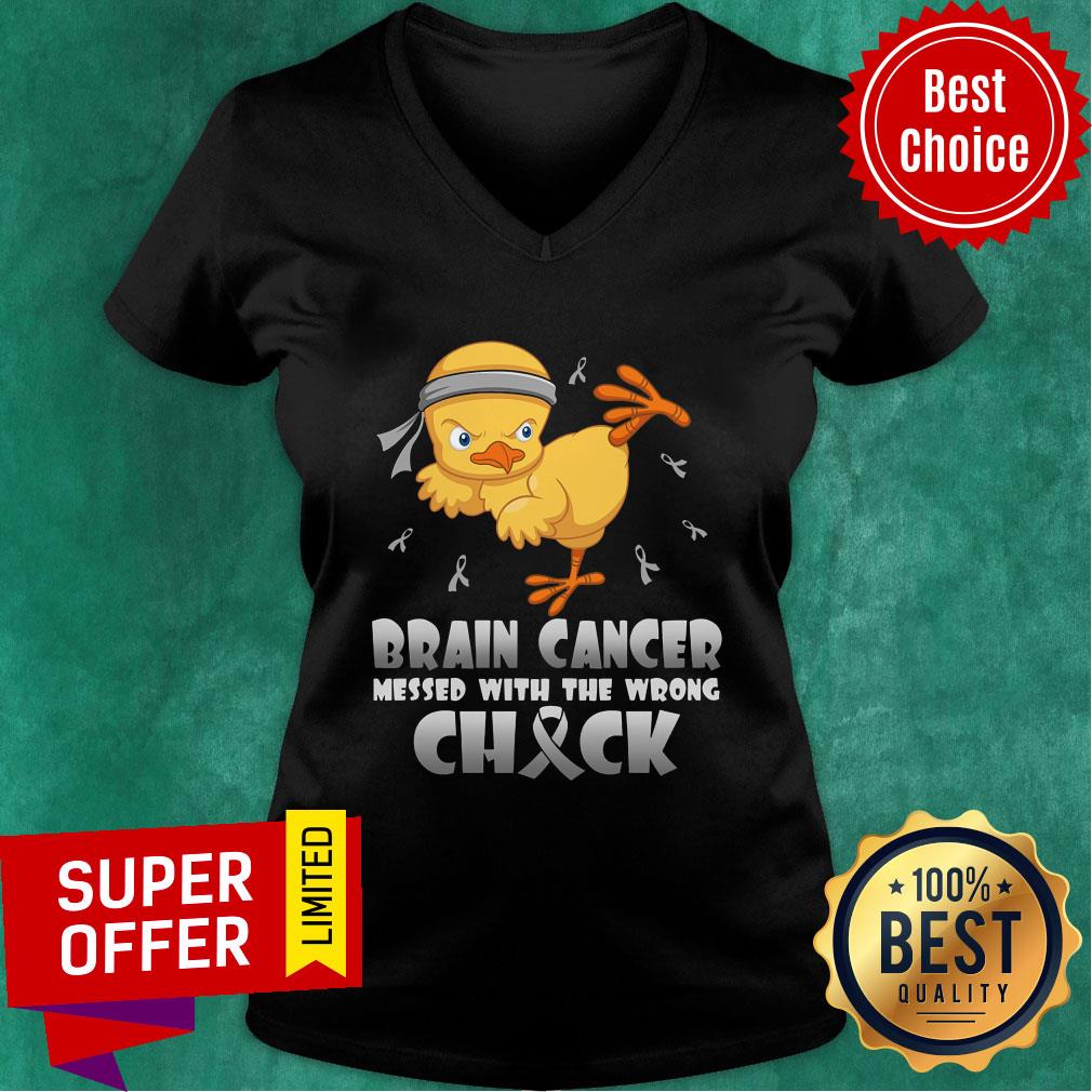 Brain Cancer Messed With The Wrong Chick Shirt