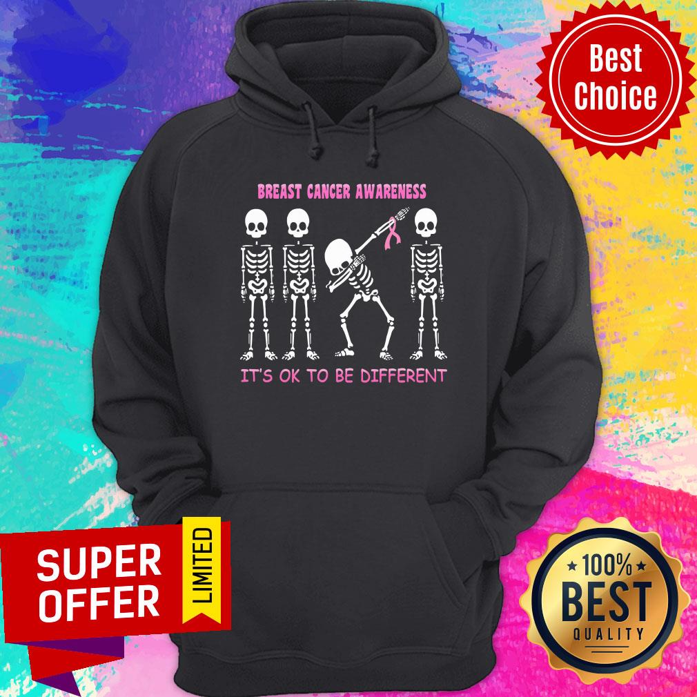 Breast Cancer Awareness Skeleton It's Ok Different Shirt