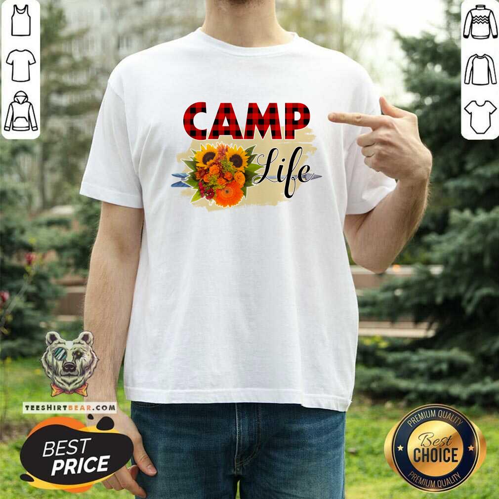 Camp Life Striped Flowers Shirt
