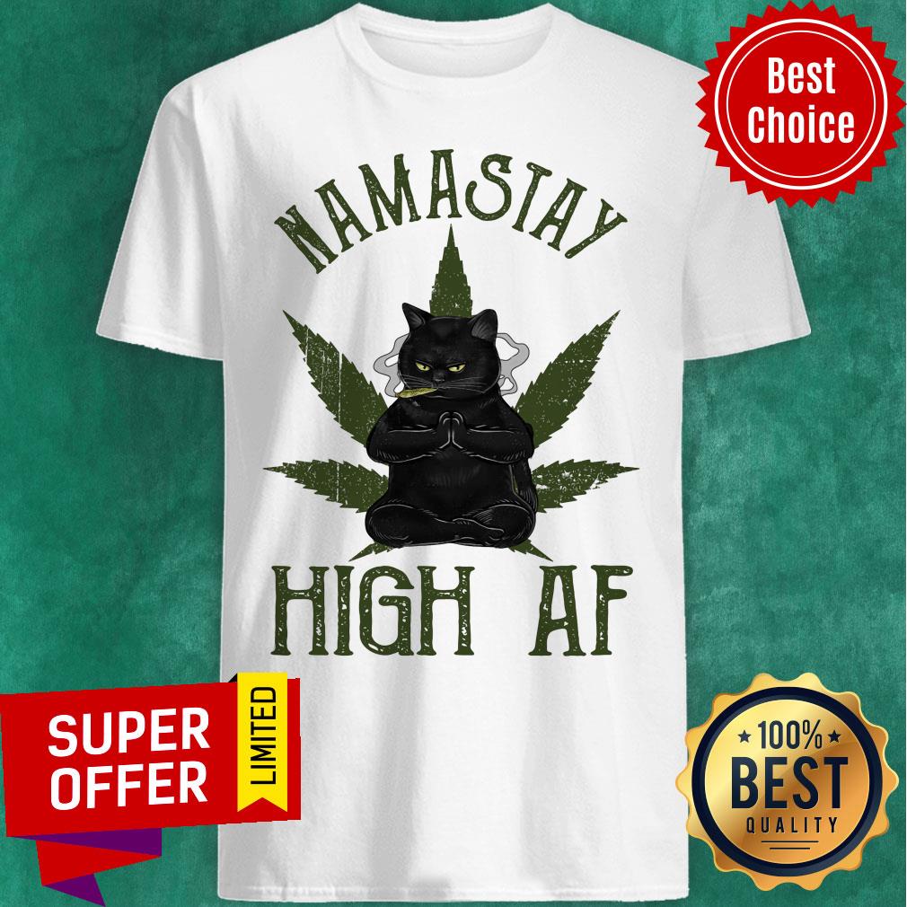 Cat Do Yoga Namastay High Af Shirt