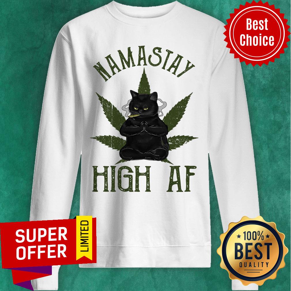 Cat Do Yoga Namastay High Af Shirt
